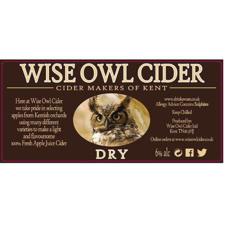 Wise Owl Cider Dry  – Buy Cider online on EeBriaTrade.com